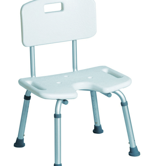 Silla ducha aluminio con asiento en forma de U