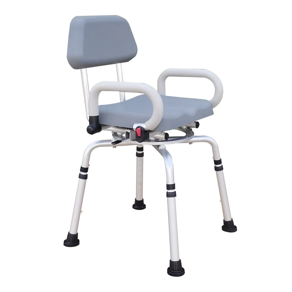 Silla de Ducha Acolchada y Giratoria