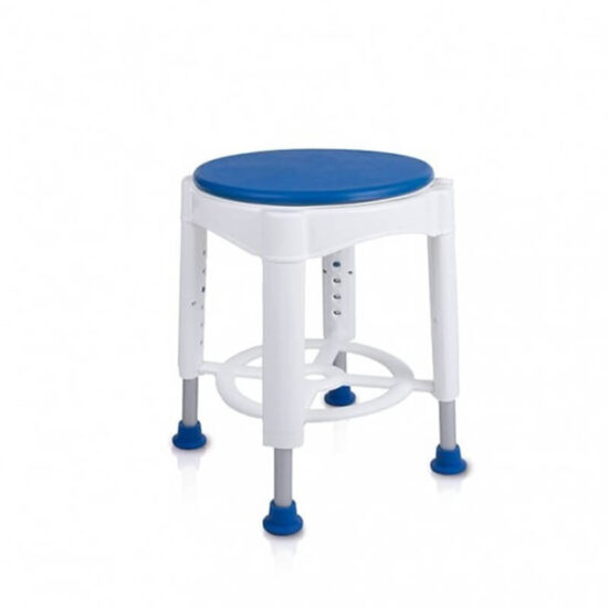 Banqueta de baño con asiento giratorio