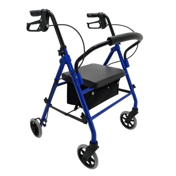 Rollator Aluminio con Frenos y Bloqueo