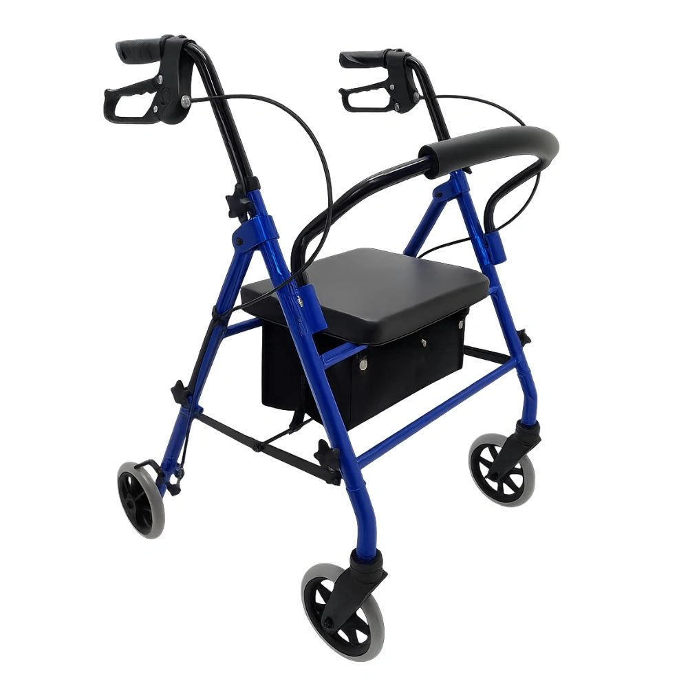 Rollator Aluminio con Frenos y Bloqueo