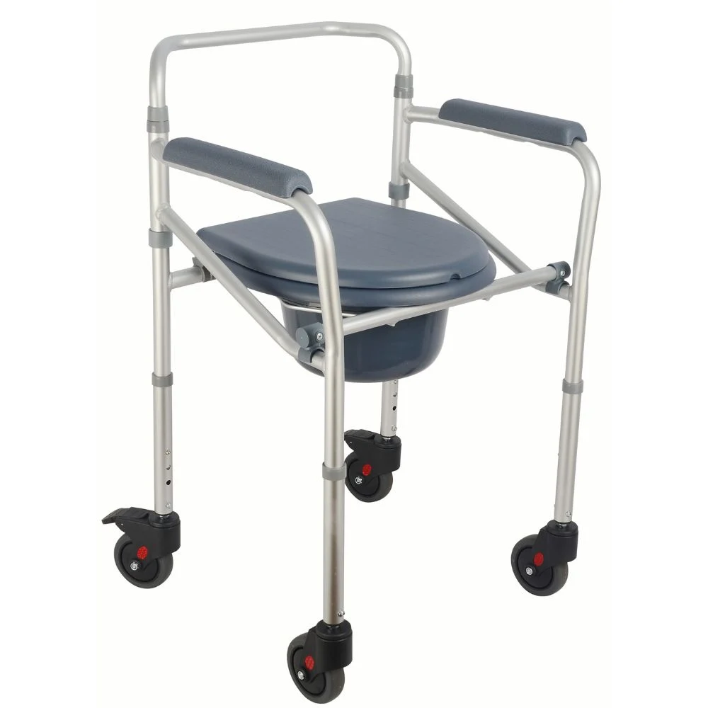 Silla con Inodoro Plegable y Regulable