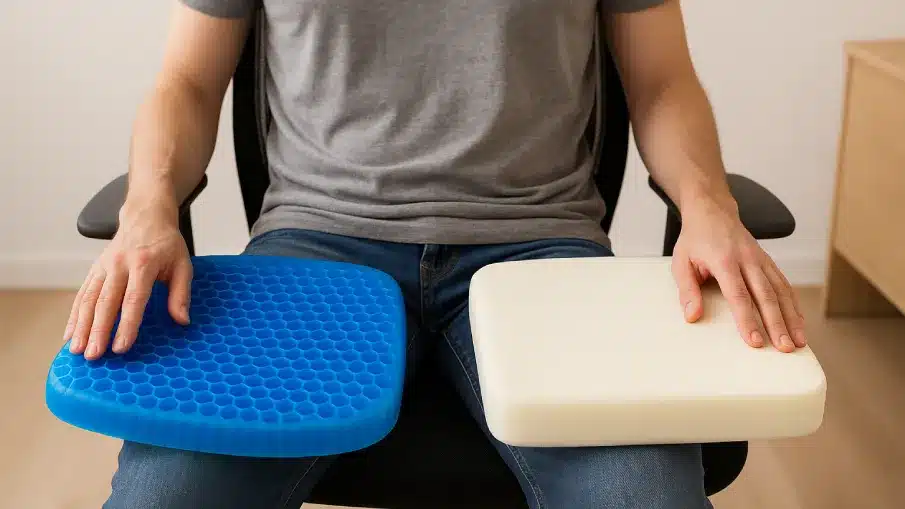 cojín de gel o de espuma