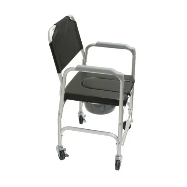 Silla con Inodoro y Ruedas de Aluminio